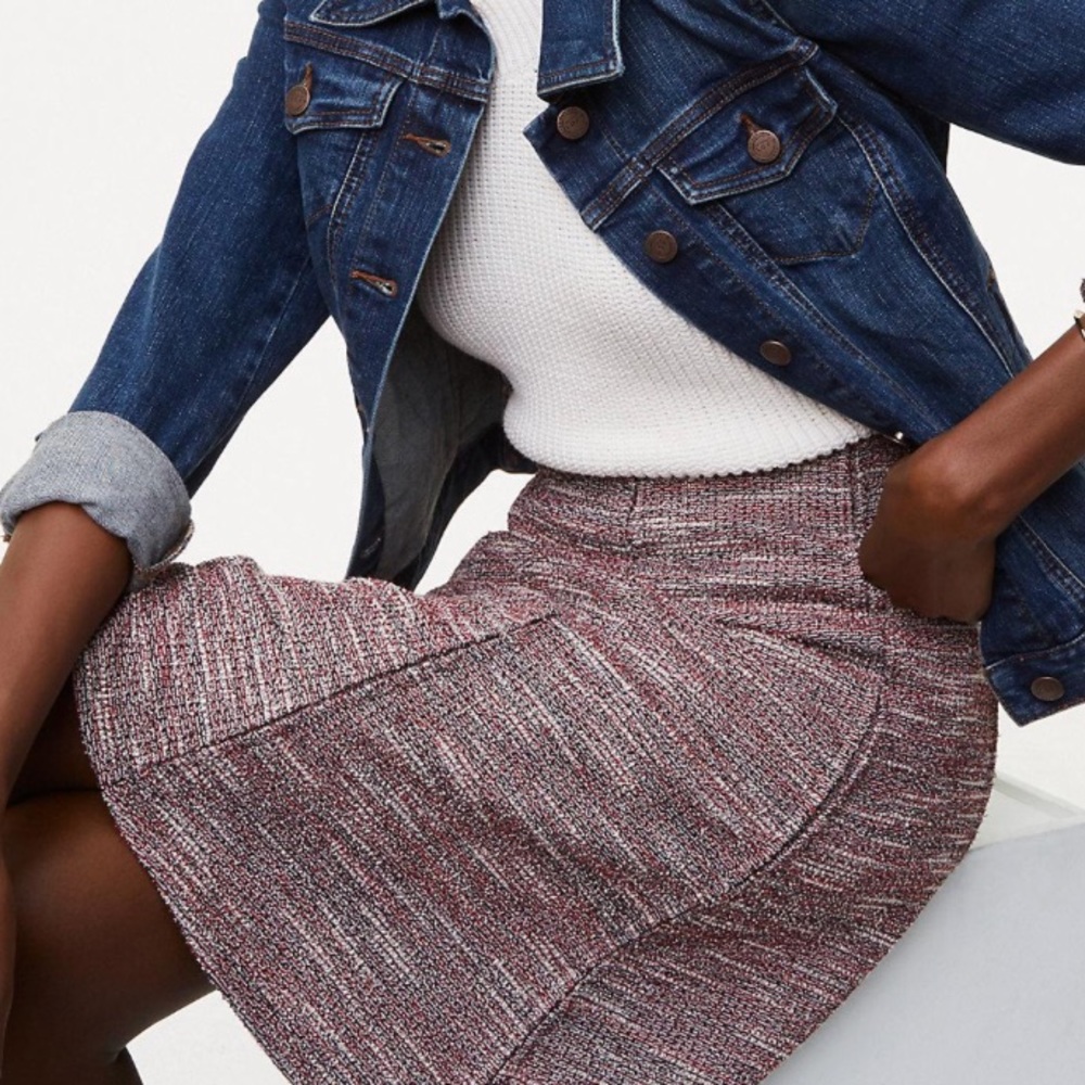 LOFT flare skirt NWOT